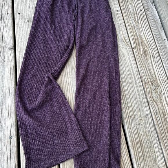 Grace & Lace, 2 piece set, sweater hoodie & bottoms, Plum, women's size XS - Picture 2 of 8